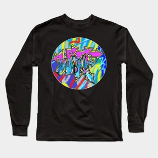 Spray Funny Art Pop WTF by LEG Long Sleeve T-Shirt